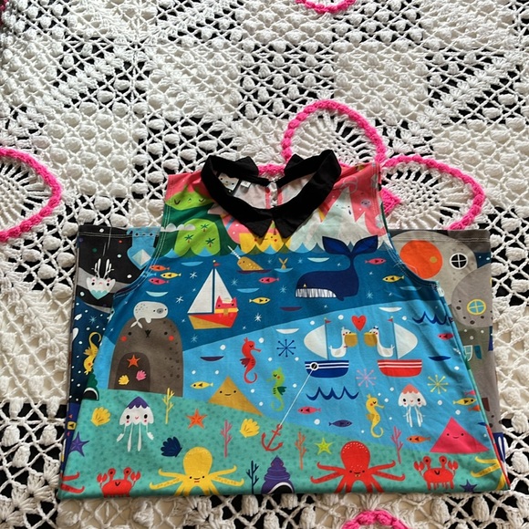 2014 Japan LA for Crowded Teeth underwater cosmos print dress size XS - Picture 16 of 16